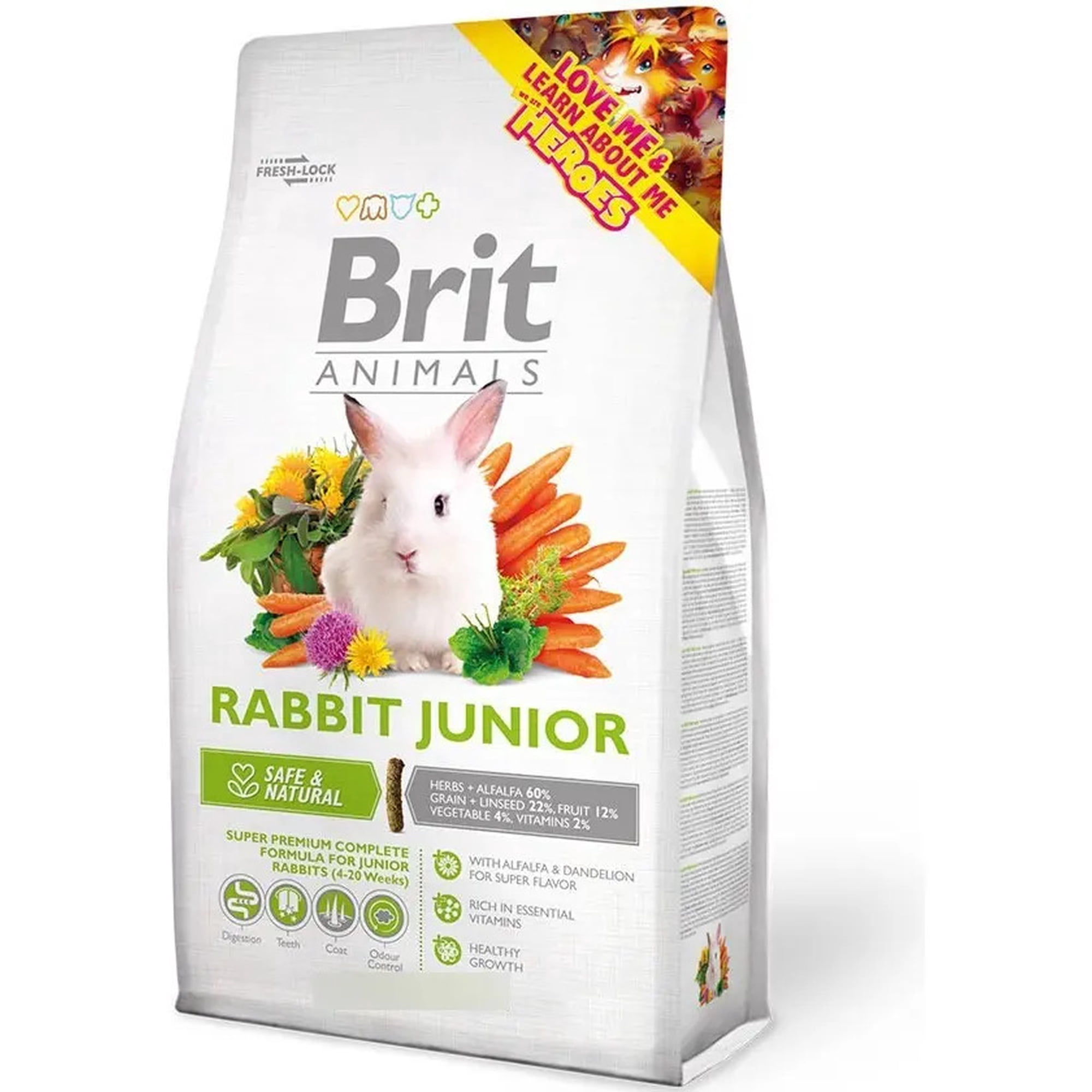 Brit Animals Alimento para Conejo Rabbit Junior 1.5 kg
