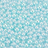 Perlas Falsas Uxcell Abs 900 Piezas Azul Claro 3-8Mm