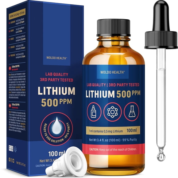 Solución de orotato de litio WoldoHealth 100 ml 500 ppm