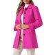 thumbnail image 4 of INSPIRE CHIC Abrigo Largo Clásico de Invierno para Mujer con Bolsillos M Rosa Fucsia, 4 of 6