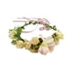 thumbnail image 5 of Corona Floral Tocado Guirnalda Diademas Para Vacaciones Boda Festival Fiesta Rosa Amarillo, 5 of 5