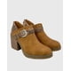 thumbnail image 3 of Botin para mujer con taco y hebilla campera Camel Danicolle, 3 of 4