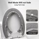 thumbnail image 2 of Cubierta para asiento de inodoro SENOMOR 71 cm gris lavable, 2 of 7