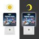 thumbnail image 3 of Robocar Poli Luz nocturna LED con sensor de anochecer a amanecer para dormitorio, baño, pasillo, escaleras - Lámpara LED nocturna de enchufe, 0.5W - 1 pieza, 3 of 6
