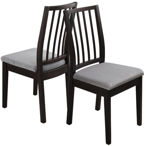 Xusx111 - Dos Cubiertas Telescópicas Para Sillas, Cubiertas De Cojines Lavables Para Hoteles, Ceremonias, Banquetes, Banquetes De Bodas Y Restaurantes (Gris, 2 Piezas)