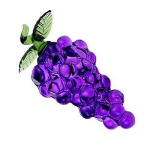 Bothyi - Figuras De Frutas De Vidrio Pisapapeles Decoración De Frutas Para Decoración De Mesa De Oficina Uvas