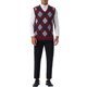 thumbnail image 2 of INSPIRE CHIC Chalecos para Hombre Argyle Tejido Ajustado Sin Mangas de Color Contrastante Chaleco Pullover M Burdeos Azul Marino, 2 of 7