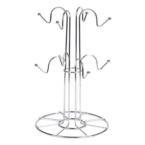 Bothyi - Estante Para Secar Tazas, 8 Ganchos Para Tazas, Decoración De Barra Secadora Para Copa De Vino, Encimera Para El Hogar