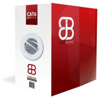 Cable Ethernet Dripstone Cat6, 1000 Pies, Sólido, Utp, 23 Awg, Blanco