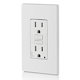 thumbnail image 1 of Outlet Leviton AFCI/GFCI de 15 A, doble función, autocomprobación, color blanco, 1 of 1