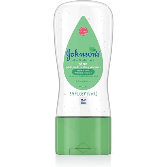 Gel Aceite Johnsons Aloe Vera Vitamina E 192ml Hipoalerganico