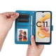 thumbnail image 3 of Funda tipo cartera FOXDOCK para Realme C11 , diseño girasol en relieve, cuero PU, cierre magnético, soporte y tarjetero, 3 of 5
