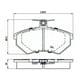 thumbnail image 2 of Pastillas Freno para auto Volkswagen Jetta 1992-1999 Delantero, 2 of 4