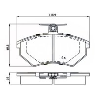 Pastillas Freno Para Auto Comline Cbp0511
