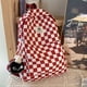 thumbnail image 1 of Stylish Plaid Schoolbag: Large Capacity Checkerboard Backpack for Everyday & Travel Use, 1 of 5