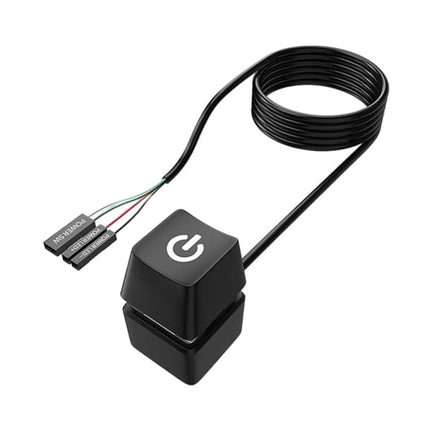 Interruptor De Encendido Para Computadora De Escritorio, Interruptor Móvil De Escritorio Para Salas De Reuniones, Hoteles, Cable De 1,65 M
