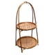 thumbnail image 3 of Cesta Tejida De Bambú Para Almacenamiento De Aperitivos Y Frutas, Para Cocina, Restaurante, Picnic, Marrón, 2 Capas, 3 of 5