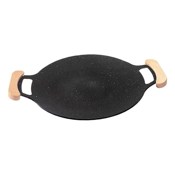 Sartén Coreana Para Asar A La Parrilla Con Asas Antiescaldaduras Para Asar En Barbacoas De Restaurante, 38 Cm