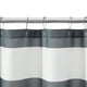 thumbnail image 3 of Cortina de Baño Mainstays Cabana Rayada Gris 72x72 Poliéster, 3 of 3