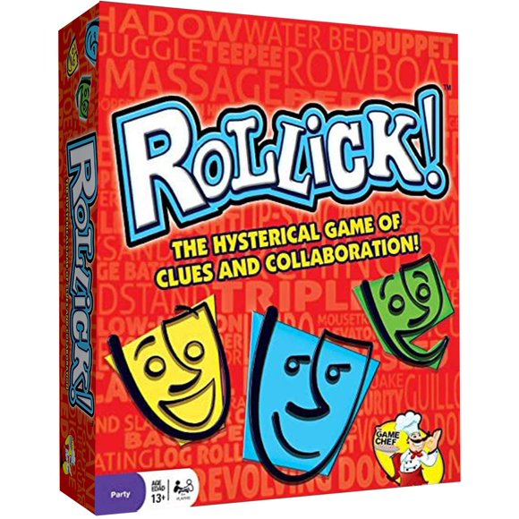 Juego de fiesta Rollick! Team CHARADES para amigos y familiares