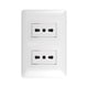 thumbnail image 2 of Pack 5 Tomacorriente Doble 10/16A 250V Blanco, 2 of 4