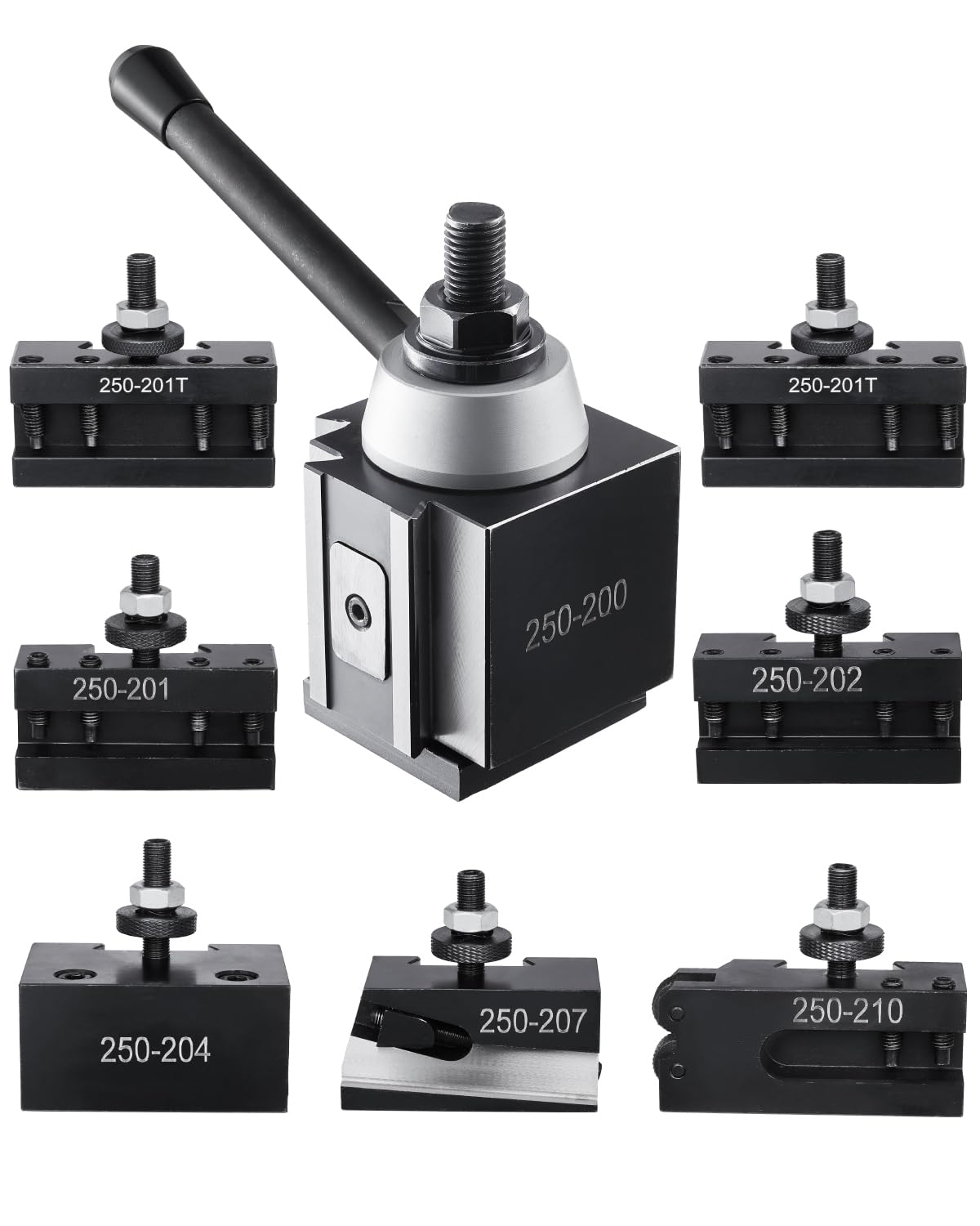 Juego De Postes De Herramientas Vevor Quick Change, 8 Piezas, Para Mini Torno Y Torno De Metal