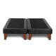 thumbnail image 1 of Base Cama Europea Zen Cuero Negro 2 Plazas, 1 of 3