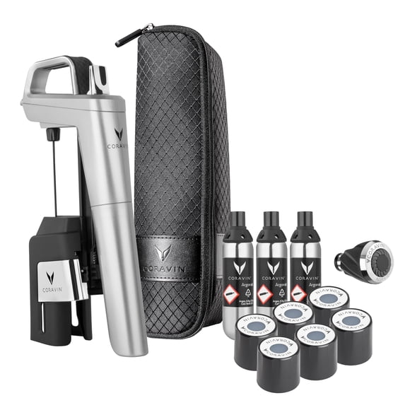Sistema de conservación de vino Coravin Timeless Six Plus Silver