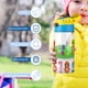 thumbnail image 5 of Charlie y los Números Botella de Agua con Tapa Pop Top de Un Toque, Acero Inoxidable, a Prueba de Fugas, para Deportes, Botella Infantil azul 12 oz, 5 of 6