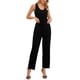 thumbnail image 1 of INSPIRE CHIC Monos para Mujeres Elegantes y Casuales Mono sin Mangas Cuello Redondo Tejido Pierna Ancha Rompers Jumpers Conjuntos de Verano L Negro, 1 of 6