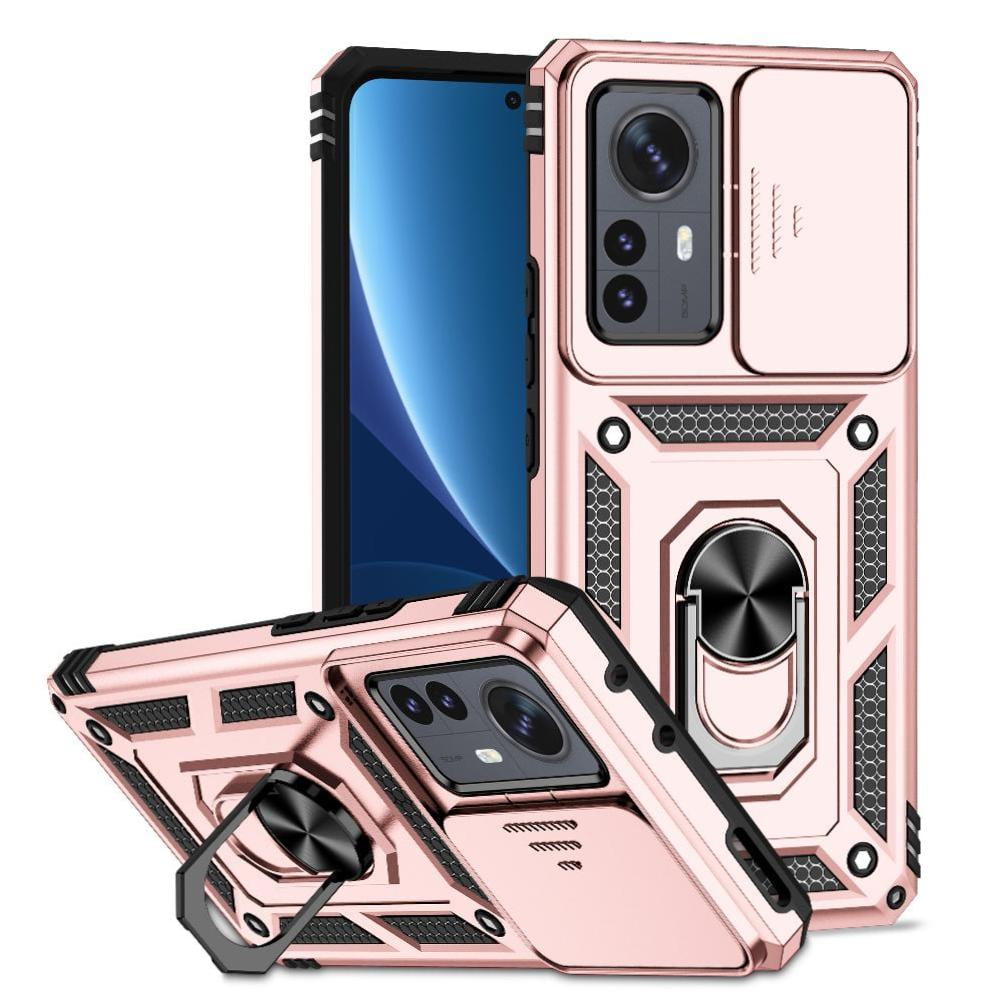 Estuche Gangxun Para Xiaomi 12 Pro, Soporte Giratorio 360°, Estilo Mecánico Y Magnético