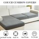 thumbnail image 3 of Funda Disayu para Sofá de 2 Asientos + Chaise en Gris Texturizado, 3 of 9