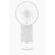thumbnail image 1 of Ventilador de mano CAIZISHEN recargable por USB con niebla – Plateado, 1 of 7