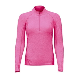 Andesland - Polera Dry Fit Con Cierre Manga Larga Mujer