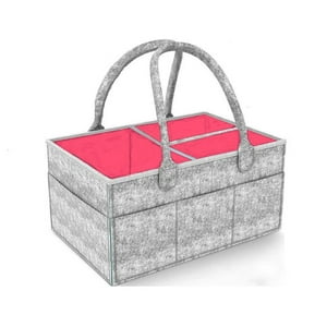 Kivara - Organizador De Pañales Deluxe Para Mudador Rosa Rosa