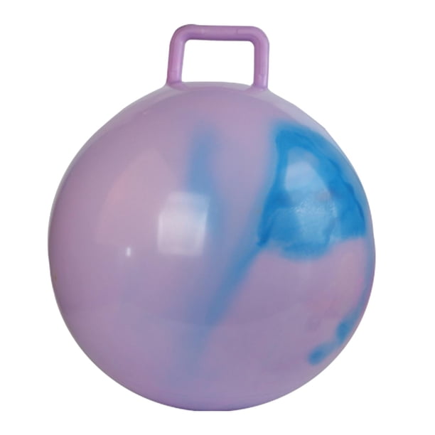 Pelota Saltarina Infantil con Mango Pelota de Brincar Portátil Juguete de PVC Seguro Diseñado para Fomentar La Interacción Social Adecuado para Juego 45 centímetros