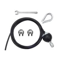 Ioensy - Cable De Acero De Repuesto Para Gimnasio, Cuerda De Alambre Para Equipo De Fitness, Entrenamiento, Ejercicio, 2 M