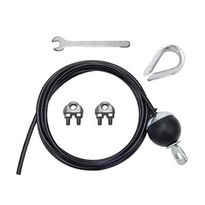 Ioensy - Cable De Acero De Repuesto Para Gimnasio, Cuerda De Alambre Para Equipo De Fitness, Entrenamiento, Ejercicio, 2 M