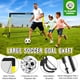 thumbnail image 3 of Set de porterías de fútbol KJSUE para niños con 2 redes de 6 x 4 pies, balón, bomba y accesorios, 3 of 7