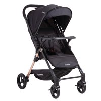 Bebesit - Coche De Paseo City Reversible Con Bandeja Negro