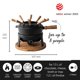 thumbnail image 3 of Set de Fondue Eléctrico BOSKA Pro de Hierro Fundido para 8 Personas Negro, 3 of 8