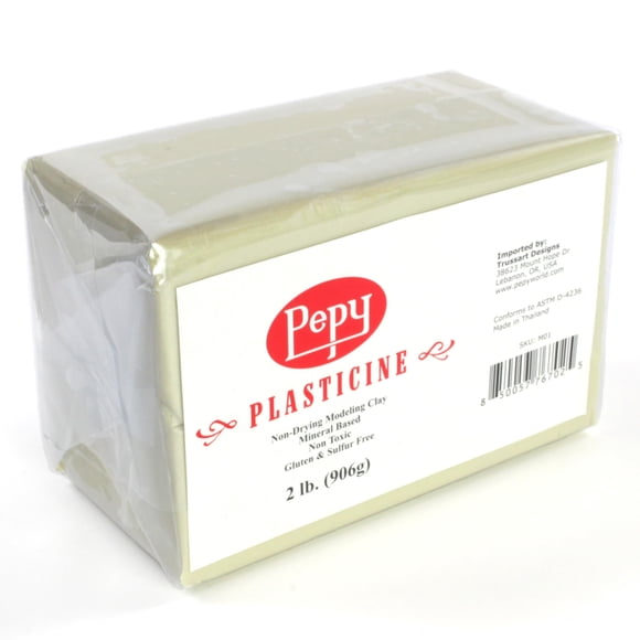 Clay para modelar Pepy, crema reutilizable, no seca, 1 kg, sin azufre