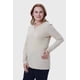 thumbnail image 2 of Polera Mujer Cuello V Rib Beige, 2 of 4