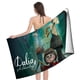 thumbnail image 4 of Dalia y el Libro Rojo Toalla de playa de secado rápido con diseño temático, regalo para mujeres y niñas, ideal para cumpleaños, fans, amantes de la música, uso en la playa o al aire libre, 78 × 150 cm, 4 of 6