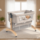 thumbnail image 1 of Cuna colecho verde Beige estructura madera Alemana, 1 of 5