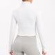 thumbnail image 3 of Chaqueta Corta Deportiva Spandex Elasticada Tallas S-M-L Blanco, 3 of 6