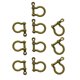 thumbnail image 3 of 10 Uds Hebillas De Herradura Llave Hecha A Mano Chian Arco Grillete Para Juguetes Correas Artesanía Cobre, 3 of 5