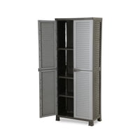 Ram - Armario Closet Plástico Grande Multiuso Gris 68X39X171,5Cm