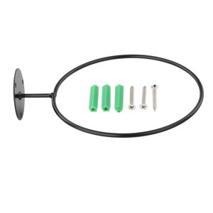 Ioensy - Soporte De Mano Para Pelota De Baloncesto, Estante De Almacenamiento De Metal Para Exhibición De Montaje En Pared, Negro