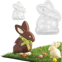 Pasteleriuscl - 2 Moldes De Pascua Molde De Conejo Grande 3D Molde Para Pastel De Chocolate Bomba De Conejito